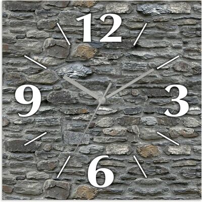 ARTLAND Schiefermauer Wanduhr - Leise Funk- oder Quarzuhr - 30x30 cm ARTLAND Schiefermauer Wanduhr - Leise Funk- oder Quarzuhr - 30x30 cm