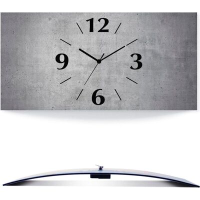 ARTLAND Grauer Beton Wanduhr - Funkuhr, 60cm ARTLAND Grauer Beton Wanduhr - Funkuhr, 60cm