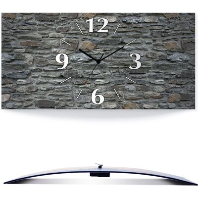 ARTLAND Schiefermauer Wanduhr - 3D gebogene Optik ARTLAND Schiefermauer Wanduhr - 3D gebogene Optik