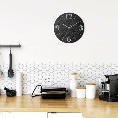 ARTLAND - Schiefer - Black - Funkuhr - Wall clock ARTLAND - Schiefer - Black - Funkuhr - Wall clock