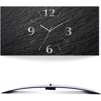 ARTLAND Schiefer Wanduhr - Analoge, 60cm, Schwarz, Deutschland ARTLAND Schiefer Wanduhr - Analoge, 60cm, Schwarz, Deutschland