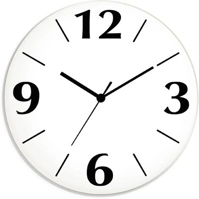 ARTLAND Weiße 30cm stille Wanduhr - Wanduhr ARTLAND Weiße 30cm stille Wanduhr - Wanduhr