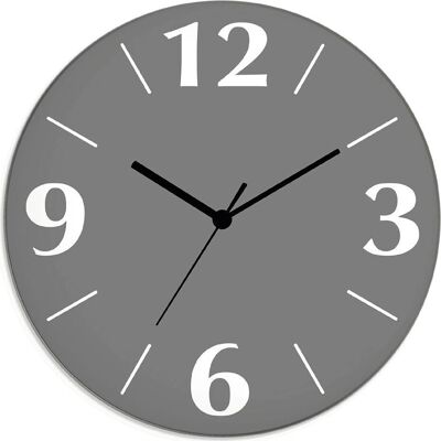 ARTLAND Graue Wanduhr - 30cm x 30cm - Lautlose Funkuhr ARTLAND Graue Wanduhr - 30cm x 30cm - Lautlose Funkuhr