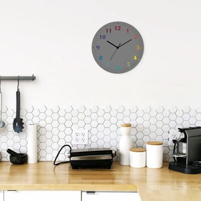 ARTLAND Trendfarben Wanduhr - Bunt, 30cm, Leise, Deutschland ARTLAND Trendfarben Wanduhr - Bunt, 30cm, Leise, Deutschland