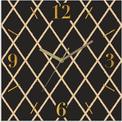 LEONIQUE - Karo - 30 cm - schwarz - Wall clock LEONIQUE - Karo - 30 cm - schwarz - Wall clock