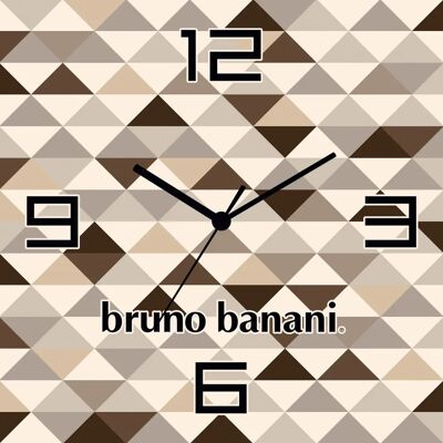 Bruno Banani Wild Triangle - Braun-Beige - 30 cm - Wanduhr Bruno Banani Wild Triangle - Braun-Beige - 30 cm - Wanduhr