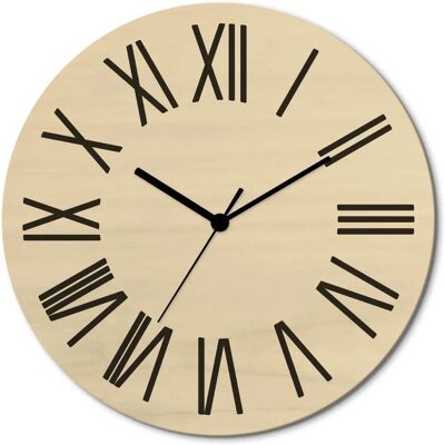 ARTland - Zeit in römischer Ziffern Moderne - 30x30 cm - Birkenholz natur - Wanduhr ARTland - Zeit in römischer Ziffern Moderne - 30x30 cm - Birkenholz natur - Wanduhr