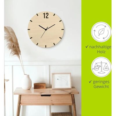 ARTland - Nummer 12 - Beige - 30x30x0,6 cm - Wanduhr ARTland - Nummer 12 - Beige - 30x30x0,6 cm - Wanduhr