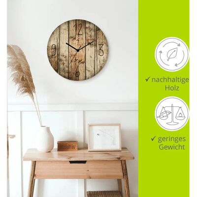 ARTland - Chroniken der Natur - 30 cm - Birkenholz - Wanduhr ARTland - Chroniken der Natur - 30 cm - Birkenholz - Wanduhr