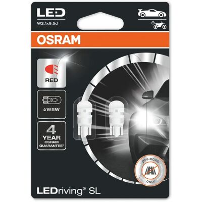 OSRAM W5W LED Lampen - Rot Innenraum - LED Lampen OSRAM W5W LED Lampen - Rot Innenraum - LED Lampen