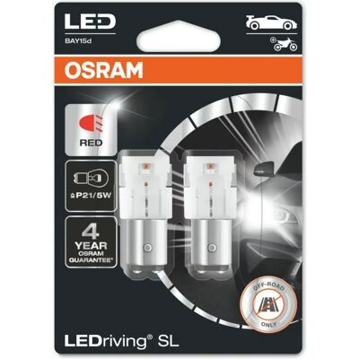 Żarówka LED P21/5W Czerwona - Zamiennik samochodowy Żarówka LED P21/5W Czerwona - Zamiennik samochodowy