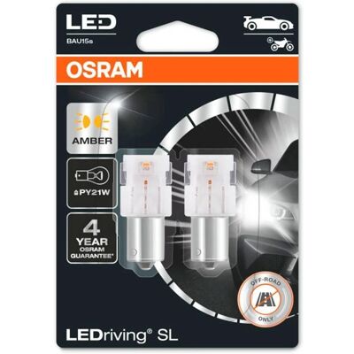 Żarówka LED OSRAM Py21W Żółta - Wymiana Światła Samochodu Żarówka LED OSRAM Py21W Żółta - Wymiana Światła Samochodu