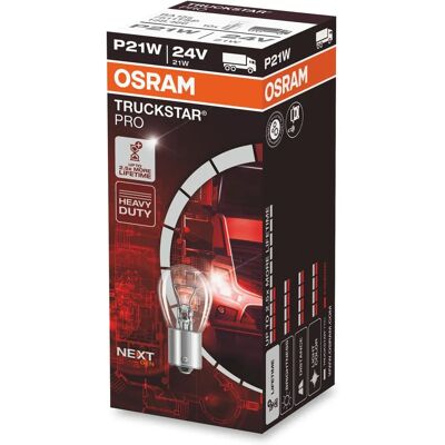 Osram Truckstar Pro P21W 24V Gelb/Orange - Automobillampe Osram Truckstar Pro P21W 24V Gelb/Orange - Automobillampe