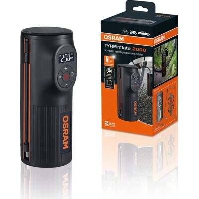 Inflador de Pneus Osram - Mini Compressor Sem Fio - Powerbank - 120psi Inflador de Pneus Osram - Mini Compressor Sem Fio - Powerbank - 120psi