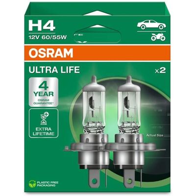 Osram Ultra Life H4 Bulb - Long Lasting, High Luminosity Osram Ultra Life H4 Bulb - Long Lasting, High Luminosity