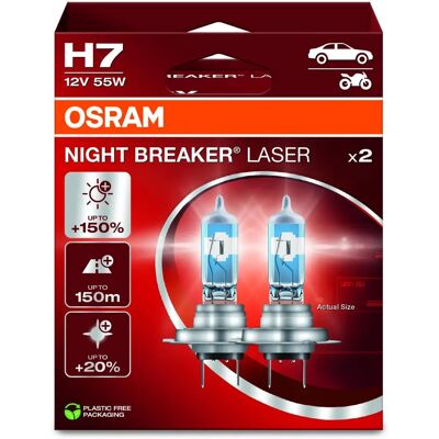 Osram Night Braker Laser H7 12V 55W (64210NL-2HB) Osram Night Braker Laser H7 12V 55W (64210NL-2HB)