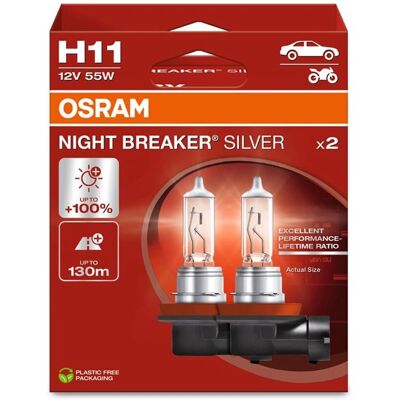 Osram Night Breaker Silver H11 (64211NBS-2HB) Osram Night Breaker Silver H11 (64211NBS-2HB)