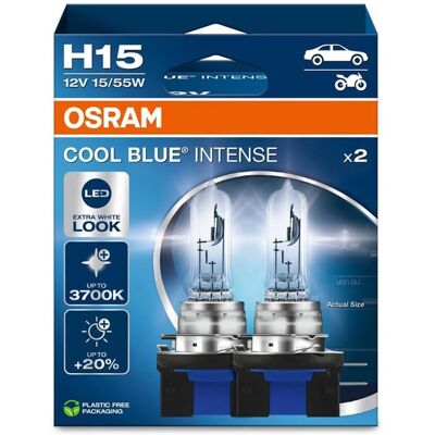 Osram Cool Blue INTENSE H15 PGJ23T-1 55/15W 12V 2 pièces Osram Cool Blue INTENSE H15 PGJ23T-1 55/15W 12V 2 pièces