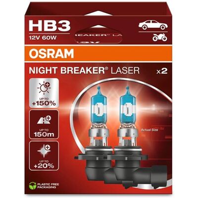 OSRAM Night Breaker Laser HB3 Scheinwerferlampe - Scheinwerferlampe OSRAM Night Breaker Laser HB3 Scheinwerferlampe - Scheinwerferlampe