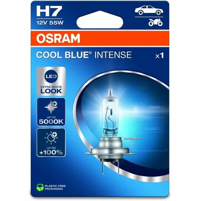 Żarówka halogenowa Osram H7 Cool Blue Intense - Wysoki Kontrast, 5000K Żarówka halogenowa Osram H7 Cool Blue Intense - Wysoki Kontrast, 5000K