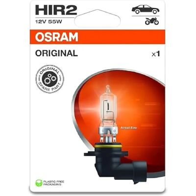 OSRAM HIR2 55W 12V Lampe Halogène - Éclairage auto - Publicité OSRAM HIR2 55W 12V Lampe Halogène - Éclairage auto - Publicité