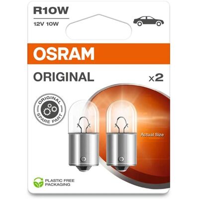 OSRAM R10W 12V Ampoule - Rétroviseur, Coffre, Plaque, Moteur - Publicité OSRAM R10W 12V Ampoule - Rétroviseur, Coffre, Plaque, Moteur - Publicité