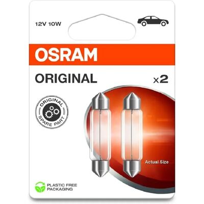 Osram Modèle SV8.5 8 12V 10W Ampoule Intérieure & Plaque - Voiture - Publicité Osram Modèle SV8.5 8 12V 10W Ampoule Intérieure & Plaque - Voiture - Publicité