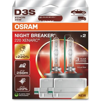 Osram XENARC Night Breaker 220 D3S Duo Pack (66340XN2-2HB) Osram XENARC Night Breaker 220 D3S Duo Pack (66340XN2-2HB)