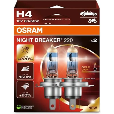 Osram Night Breaker 220 H4 Duo (64193NB200-2HB) Osram Night Breaker 220 H4 Duo (64193NB200-2HB)