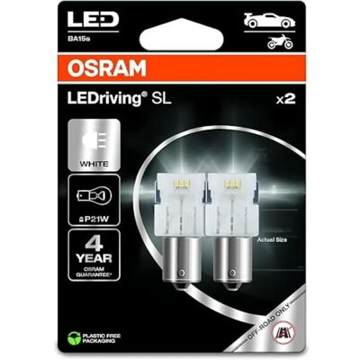 Osram P21W LEDriving SL White 6000K 12V (7506DWP-2BL) Osram P21W LEDriving SL White 6000K 12V (7506DWP-2BL)