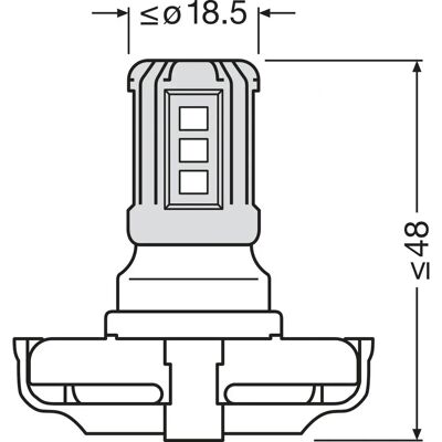 OSRAM 5201DWP-1BL LED Autolamp OSRAM 5201DWP-1BL LED Autolamp