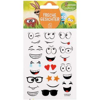 Brauns-Heitmann - 1018610 - Visages multicolores - Sticker set - Publicité Brauns-Heitmann - 1018610 - Visages multicolores - Sticker set - Publicité