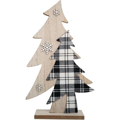 Heitmann deco - 1090987 - Choinka w naturalnym kolorze Czarny/Biały 31cm - Choinka Heitmann deco - 1090987 - Choinka w naturalnym kolorze Czarny/Biały 31cm - Choinka