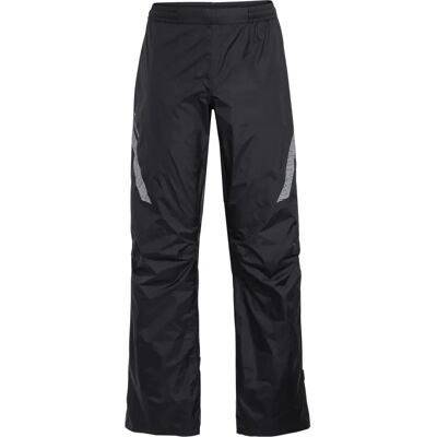 Vaude Black Luminum Performance II Reflective Rain Pants - Rainwear Vaude Black Luminum Performance II Reflective Rain Pants - Rainwear