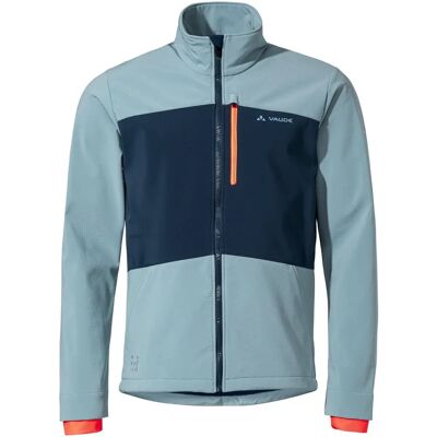Vaude Virt Softshell Jas II - Blauw, Heren - Winddicht, Waterafstotend - Fietskleding Vaude Virt Softshell Jas II - Blauw, Heren - Winddicht, Waterafstotend - Fietskleding