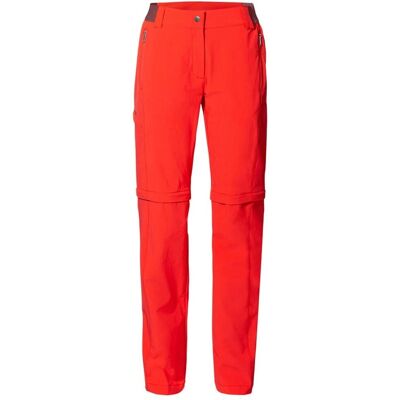Vaude Farley Stretch Zip-Off Broek II - Rood - Vrouw Vaude Farley Stretch Zip-Off Broek II - Rood - Vrouw