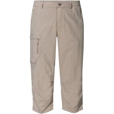 Vaude Herren Farley Capri Hose Beige - Leicht, UV50+ Vaude Herren Farley Capri Hose Beige - Leicht, UV50+