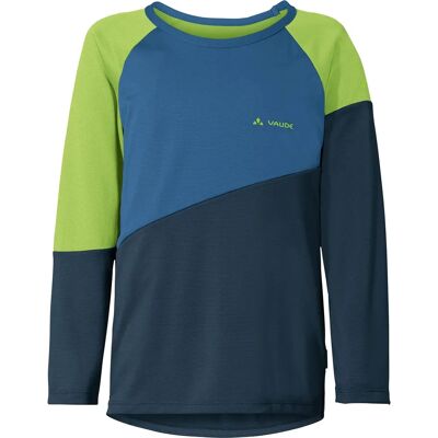 Vaude Kids Moab Långärmad T-Shirt - Mountain Biking - Blå/Grön Vaude Kids Moab Långärmad T-Shirt - Mountain Biking - Blå/Grön