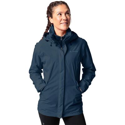 VAUDE Damska Kurtka Rosemoor 3w1 - kobieta - ciemny morski - 34 VAUDE Damska Kurtka Rosemoor 3w1 - kobieta - ciemny morski - 34