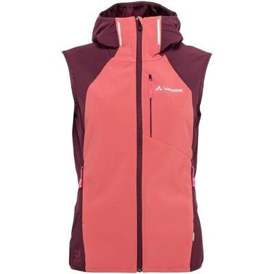 Vaude Larice VEST II - Softshell kurtka - czerwony-różowy - Damska - Rozmiar 36 Vaude Larice VEST II - Softshell kurtka - czerwony-różowy - Damska - Rozmiar 36