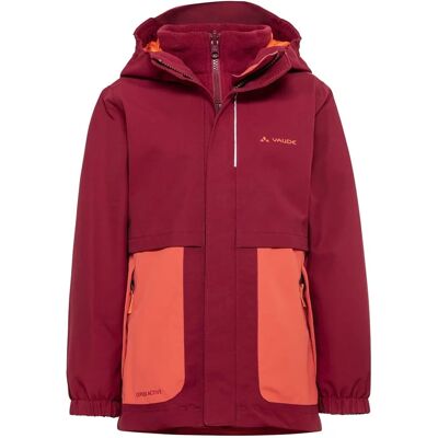 VAUDE Meisjes Campfire 3-in-1 Jas - Rood VAUDE Meisjes Campfire 3-in-1 Jas - Rood