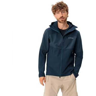VAUDE męska kurtka Roccia Softshell II - Granatowy - M VAUDE męska kurtka Roccia Softshell II - Granatowy - M