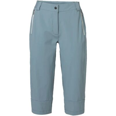 Vaude Damskie Capri Farley Stretch - Rozmiar 34 - Spodnie Capri - szary/niebieski Vaude Damskie Capri Farley Stretch - Rozmiar 34 - Spodnie Capri - szary/niebieski