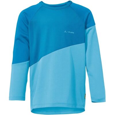 VAUDE Moab långärmad T-Shirt - Blå - Hållbar barncykling topp VAUDE Moab långärmad T-Shirt - Blå - Hållbar barncykling topp