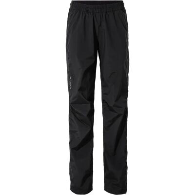 VAUDE Zwarte Yaras Rain Zip Pants IV - Fietsregenbroek VAUDE Zwarte Yaras Rain Zip Pants IV - Fietsregenbroek