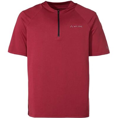 VAUDE Heren Tremalzo Q-Zip Fietsshirt - Duurzaam, Karmijn, S VAUDE Heren Tremalzo Q-Zip Fietsshirt - Duurzaam, Karmijn, S