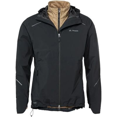VAUDE Férfi Yaras 3az1 Kabát - fekete/oat - 4XL - Kabát VAUDE Férfi Yaras 3az1 Kabát - fekete/oat - 4XL - Kabát