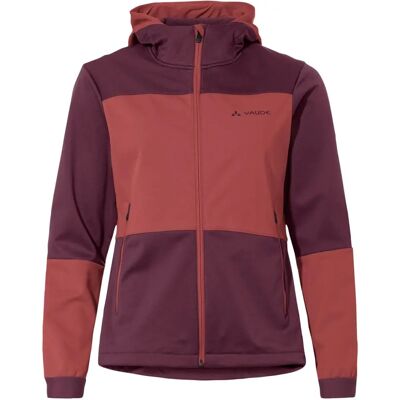 VAUDE Qimsa wiatroszczelna softshell kurtka - kobieta - cassis - 36 VAUDE Qimsa wiatroszczelna softshell kurtka - kobieta - cassis - 36