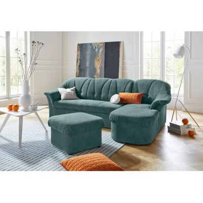 DOMO COLLECTION Pegnitz L-Form Sofa - L-Form, Petrol, Modernes Design DOMO COLLECTION Pegnitz L-Form Sofa - L-Form, Petrol, Modernes Design