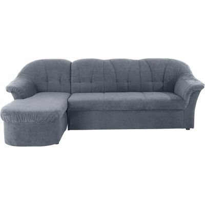 Domo Collection Pegnitz L-Form Sofa - Recamiere, Bettfunktion, Grau Domo Collection Pegnitz L-Form Sofa - Recamiere, Bettfunktion, Grau
